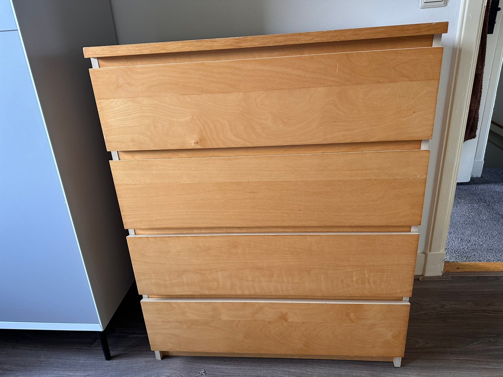 IKEA MALM ladekast 4 lades, Ophalen, Gebruikt, 100 tot 150 cm, 50 tot 100 cm