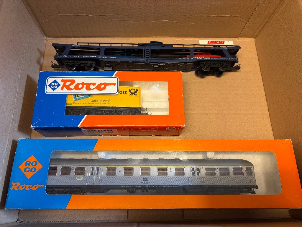 lot Roco BR215 Loc + wagons + Lima autotransport wagon, Ophalen, Gebruikt, Roco, Gelijkstroom