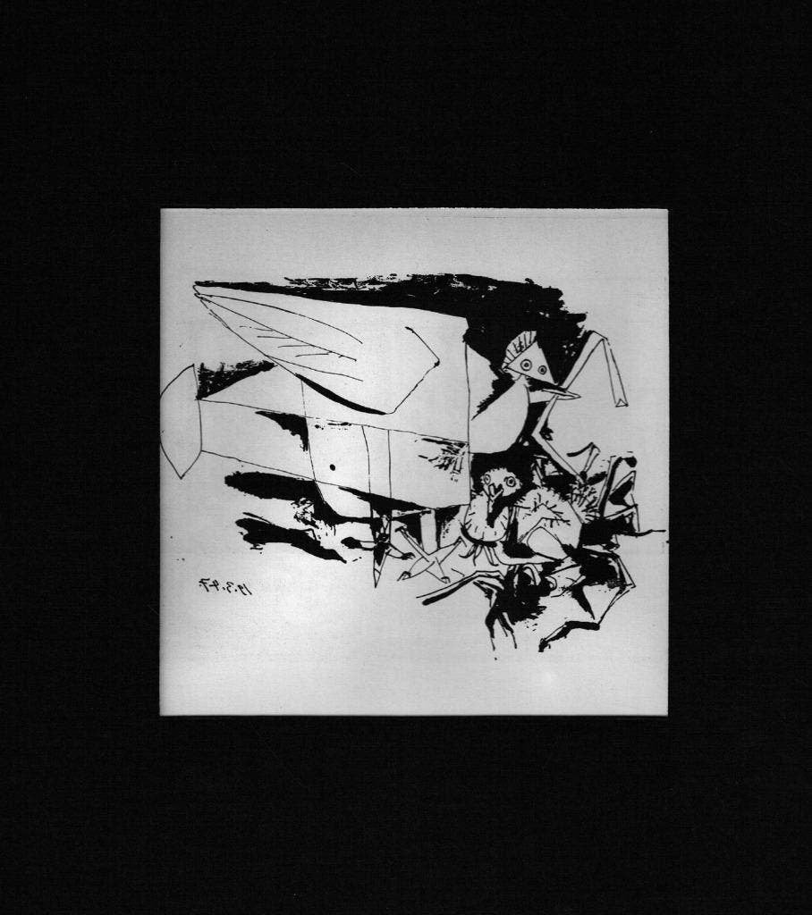 Picasso 1947 Dubbelzijdige Litho le pigeon et ses petites, Antiek en Kunst, Kunst | Litho's en Zeefdrukken, Ophalen of Verzenden