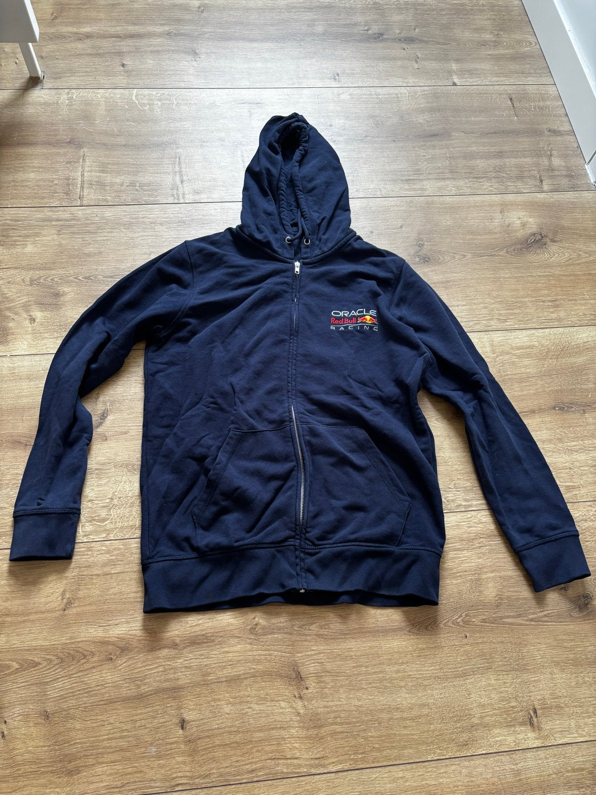 F1 Oracle Red Bull Racing sweater met capuchon maat M, Ophalen of Verzenden, Zo goed als nieuw, Maat 48/50 (M), Blauw