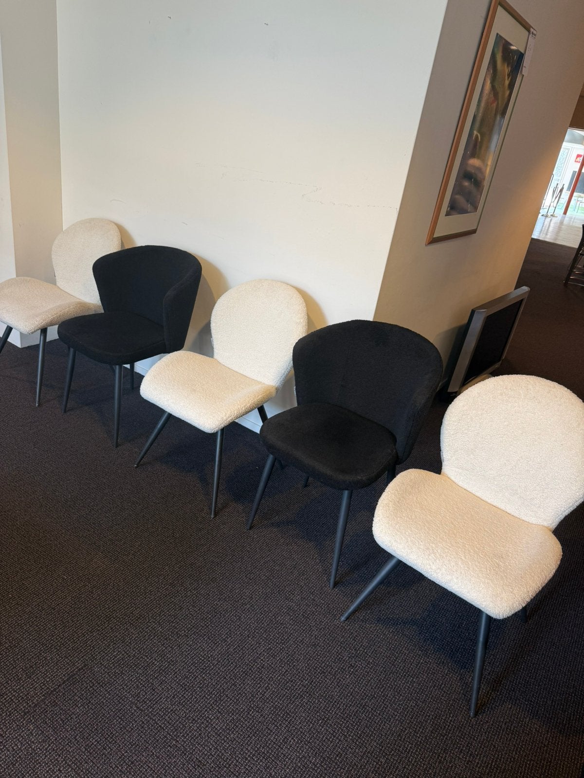 5 eetkamerstoelen | Label51, Ophalen, Zo goed als nieuw, Zwart, Vijf, Zes of meer stoelen