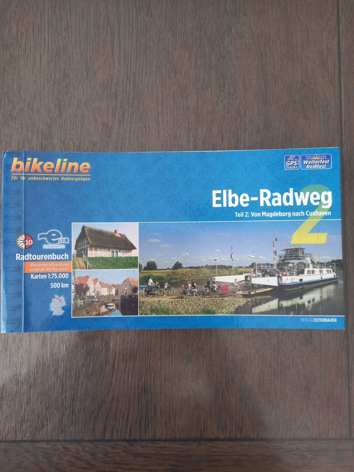 5 Bikeline Elbe-Radweg Deel 2: Magdeburg naar Cuxhaven, Overige merken, Fiets- of Wandelgids, Europa, Ophalen of Verzenden
