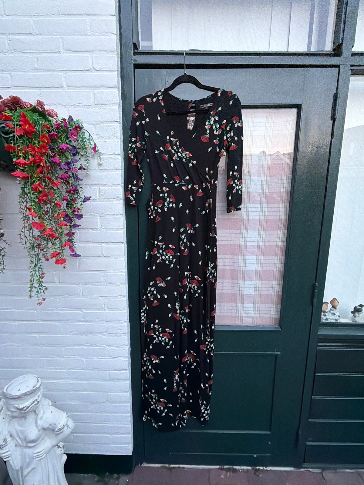 King Louie Jumpsuit Zwart Driekwart Mouwen Wijde Pijp Maat X, Kleding | Dames, Jumpsuits, Ophalen of Verzenden, Zo goed als nieuw