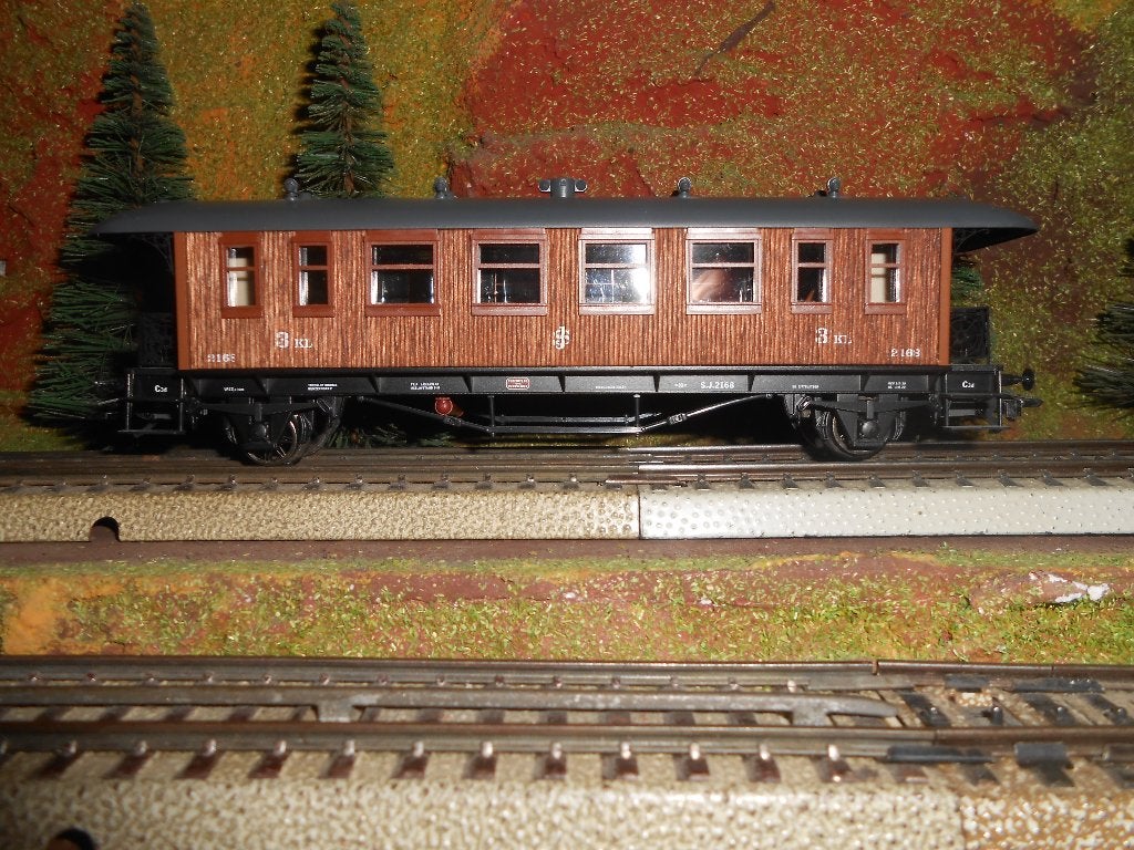 Märklin 42702 Zweedse houten personen wagon voor set 28703, Wisselstroom, Ophalen of Verzenden, Märklin, Nieuw