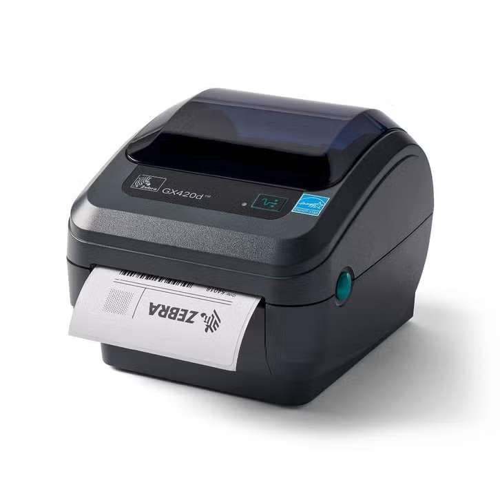 Zebra Labelprinter GX420d LAN (Ethernet) USB + cutter, Computers en Software, Gebruikt, Onbekend, Ophalen of Verzenden, Zebra