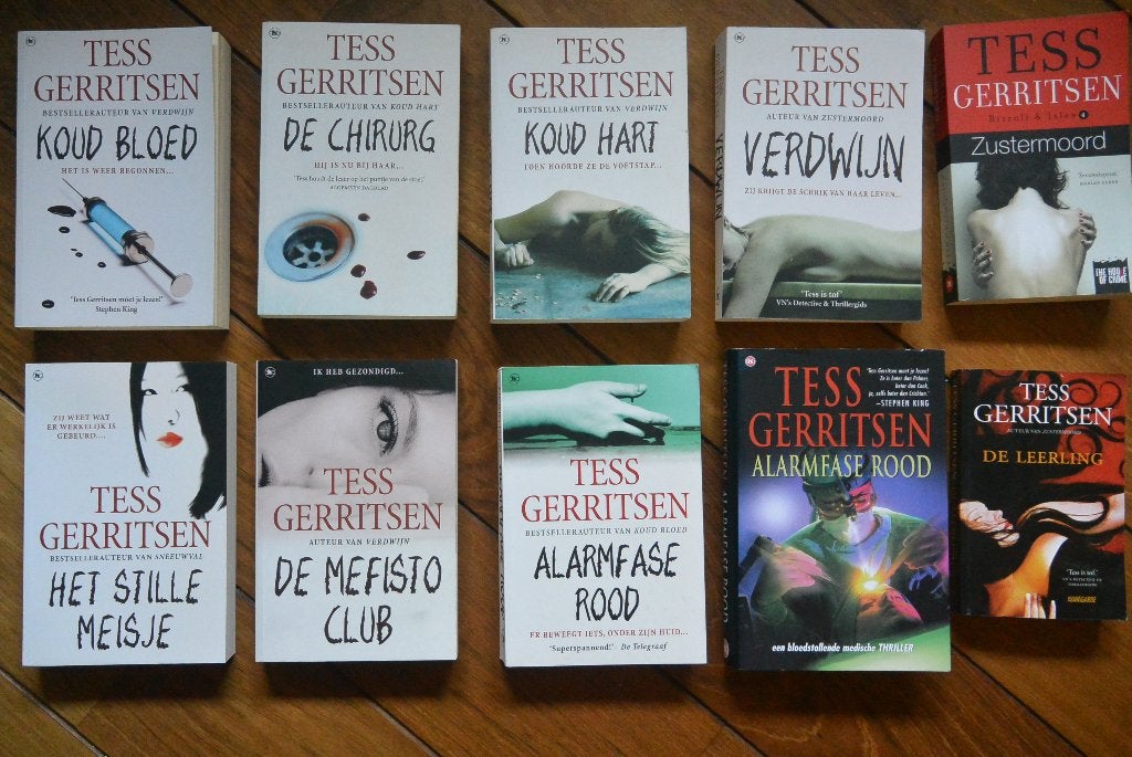 9x Tess Gerritsen - Koud hart - De chirurg - Koud bloed e.a., Ophalen of Verzenden, Gelezen, Tess Gerritsen, Amerika