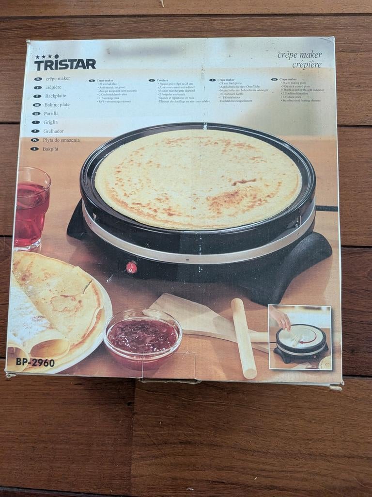 Tristar Crêpe Maker / Pannenkoekenmaker BP-2960, Witgoed en Apparatuur, Ophalen of Verzenden, Nieuw