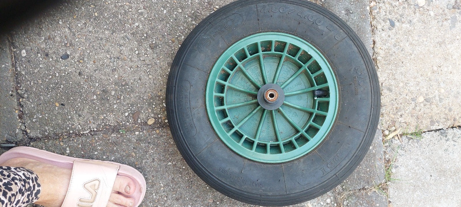 Lekke band kruiwagen, Ophalen of Verzenden, Gebruikt