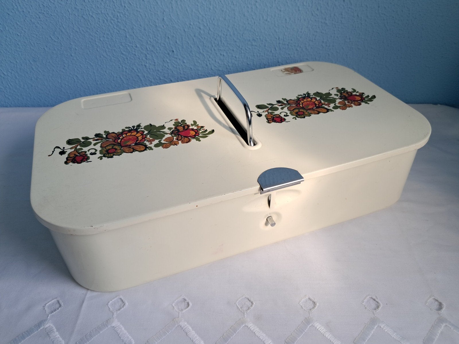 Vintage Brabantia schoenpoetsdoos uit de jaren '70., Antiek en Kunst, Ophalen of Verzenden