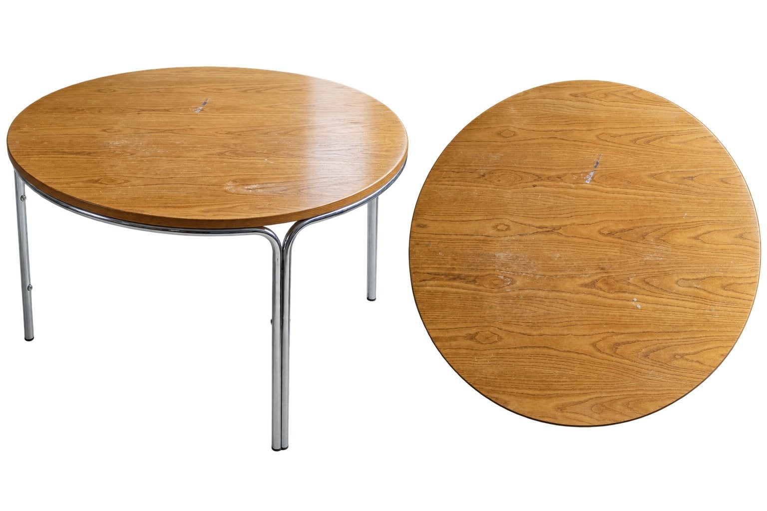 Riemersma design eettafel Ø120cm, Ophalen, Gebruikt, 100 tot 150 cm, Rond