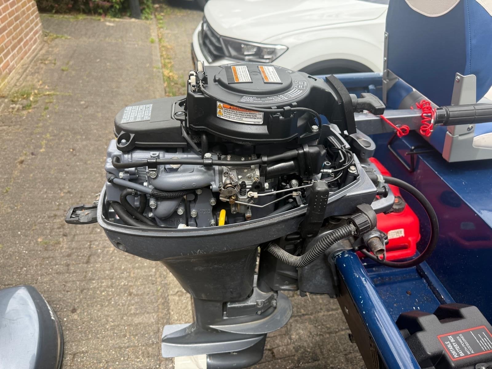 Yamaha 9,9pk 4-takt buitenboordmotor met brandstoftank, Watersport en Boten, Ophalen, Gebruikt, 5 tot 10 pk, Viertaktmotor