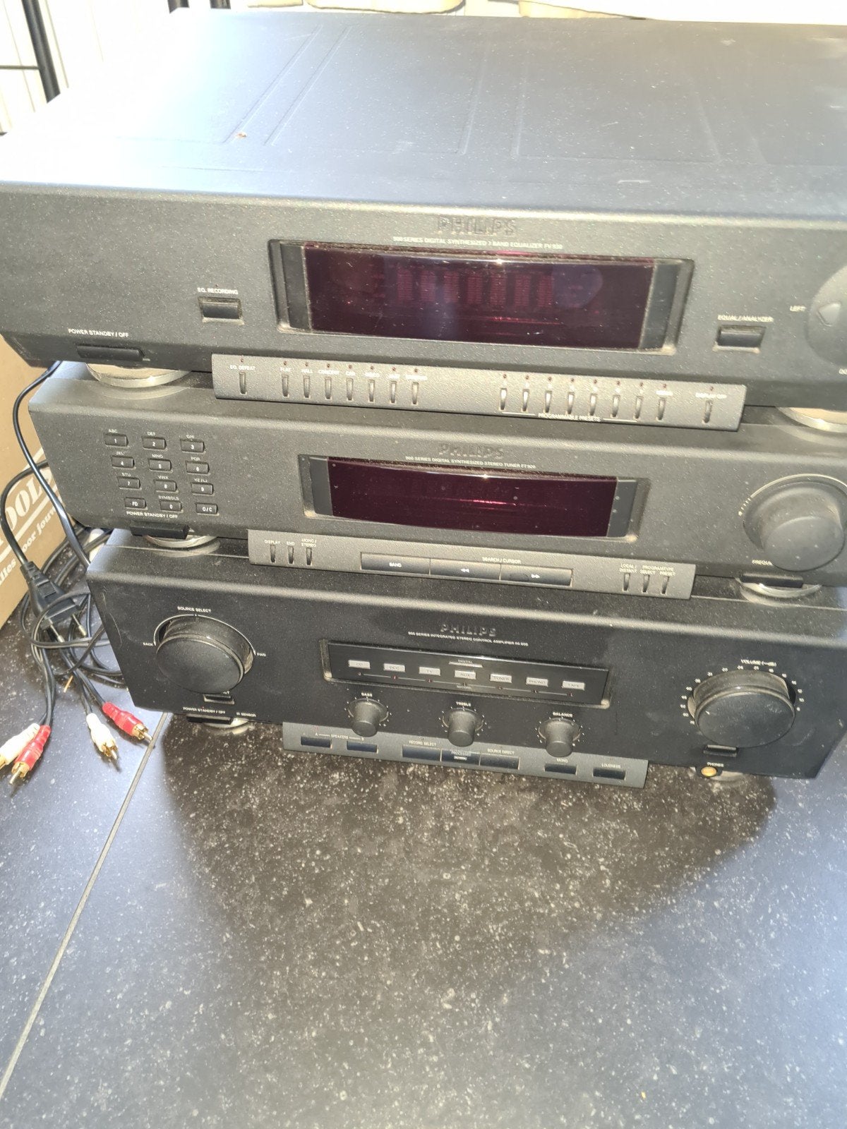 Philips FA950 Versterker, FV930 Equalizer, FT920 Tuner Set, Ophalen, Gebruikt, 120 watt of meer, Overige merken