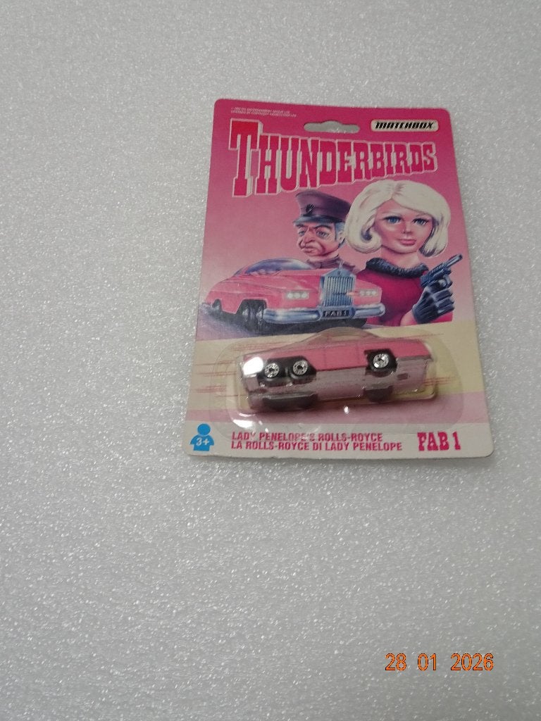 thunderbirds: de rolls Royce van Lady Penelope (Matchbox), Verzamelen, Speelgoed, Ophalen of Verzenden, Nieuw