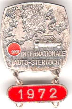 Spot Internationale Auto-Ster tocht 1972. vintage broche, Verzenden, Zo goed als nieuw, Transport