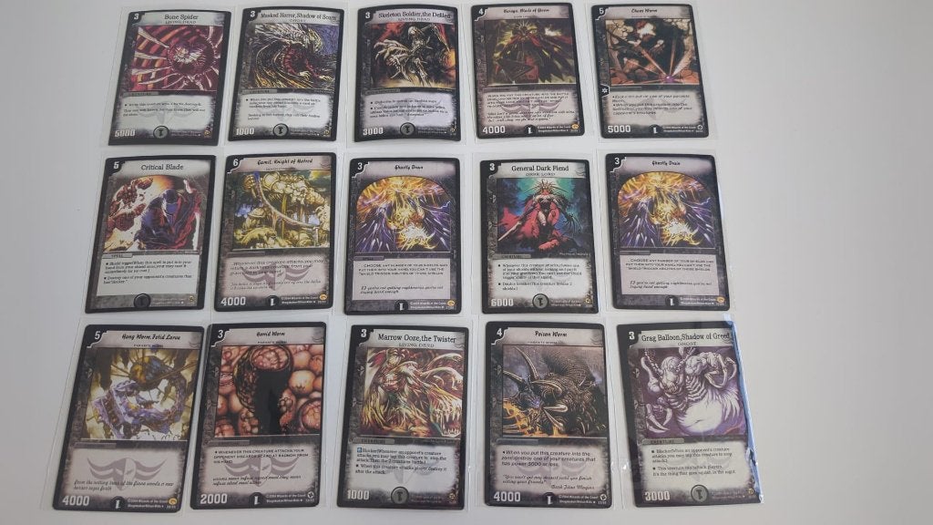 Duel Masters Darkness Lot x/55, Een of twee spelers, Ophalen of Verzenden, Gebruikt