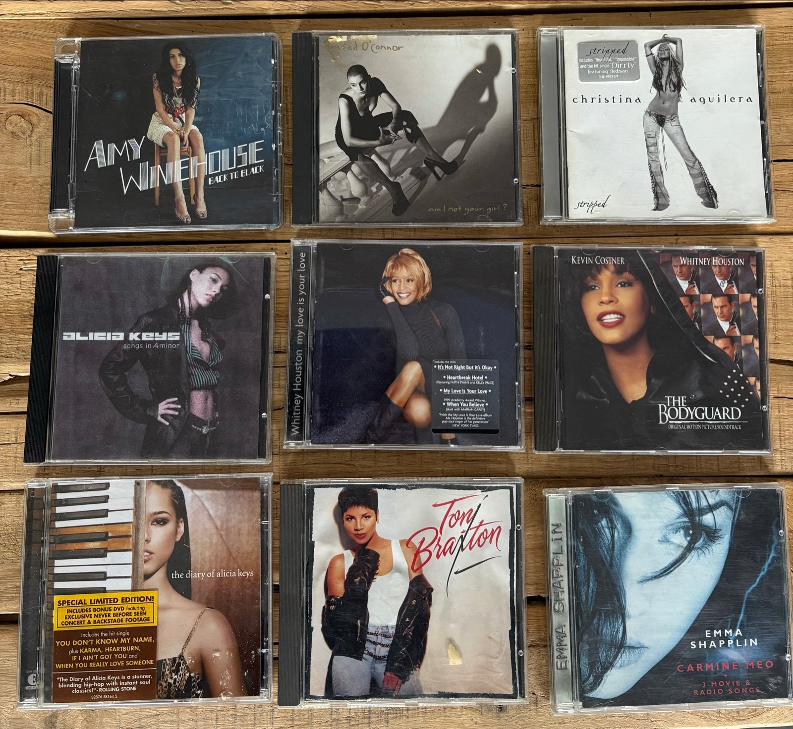 Pop/R&B CD's: Amy Winehouse, Alicia Keys, Whitney Houston, Ophalen, Gebruikt, Pop, Inclusief doosje