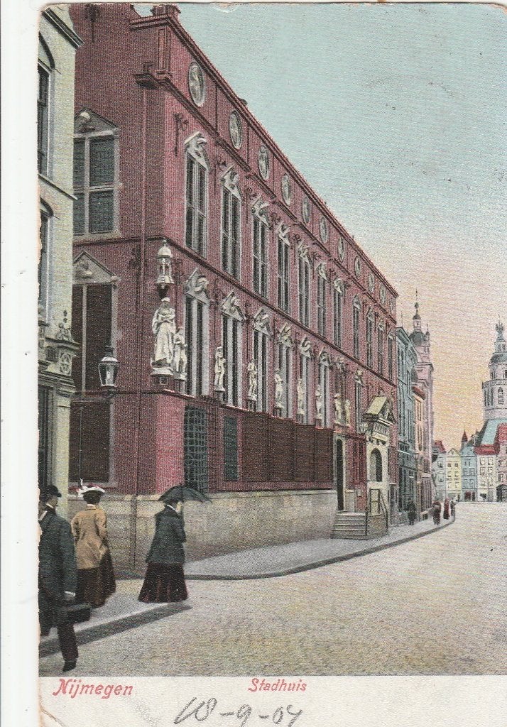 nijmegen- stadhuis 1904, Ophalen of Verzenden, Voor 1920, Gelderland