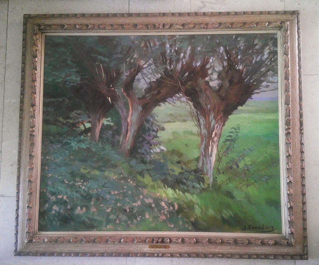 Knotwilgen ca. 1940 - Joop Coenders 1913-1986, Antiek en Kunst, Kunst | Schilderijen | Klassiek, Ophalen of Verzenden