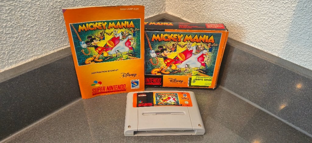 Nintendo SNES Mickey Mania + doos/handleiding, Avontuur en Actie, Gebruikt, 1 speler, Ophalen of Verzenden