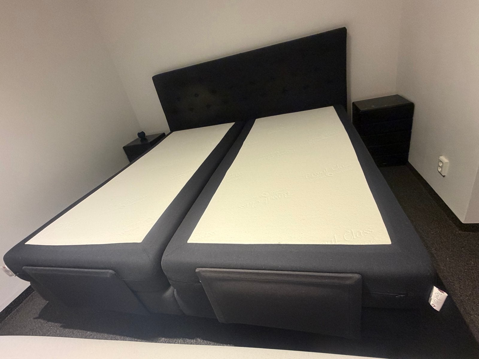 Swiss sense royal Elektrisch Verstelbaar boxspringbed, Ophalen, Swiss sense royal, Tweepersoons, Stof