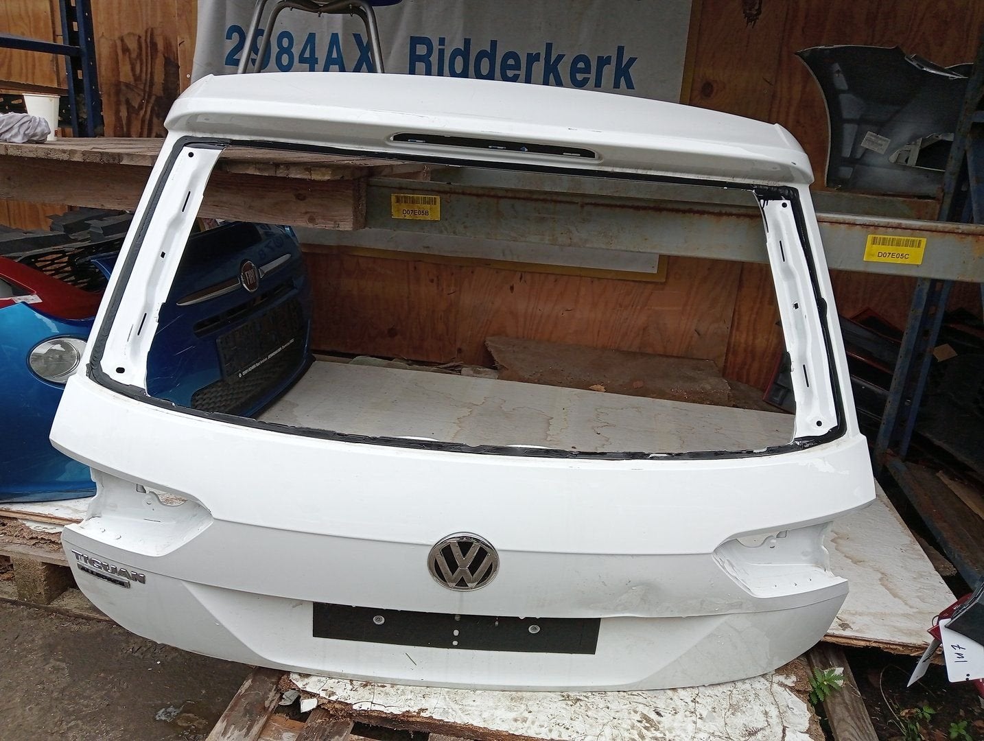 VW Tiguan 2016+ Achterklep koffer klep wit, Gebruikt, Volkswagen, -, Ophalen of Verzenden