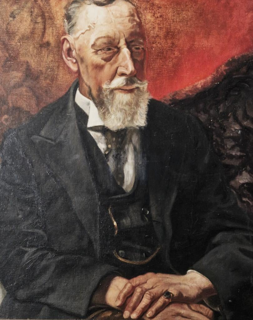 omstreeks 1900 groot olieverf "portret h.p. Berlage", Ophalen
