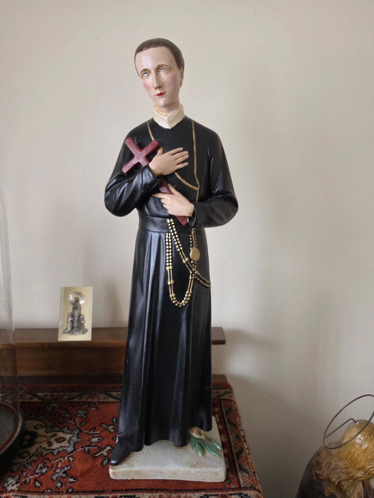 Groot oud H. Gerardus Majella beeld – 70 cm, Antiek en Kunst, Antiek | Religie, Ophalen