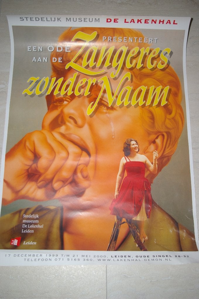 Posters van " De Zangeres Zonder Naam" uit 1999 Nieuw, Ophalen of Verzenden, Nieuw, Poster, Artwork of Schilderij