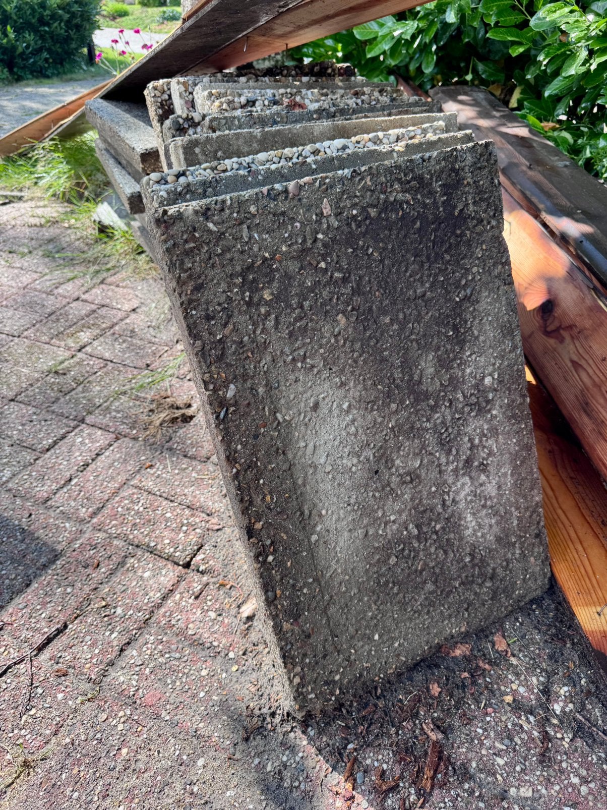 Stoeptegels GRATIS, Tuin en Terras, Ophalen, Gebruikt, Beton, Overige typen