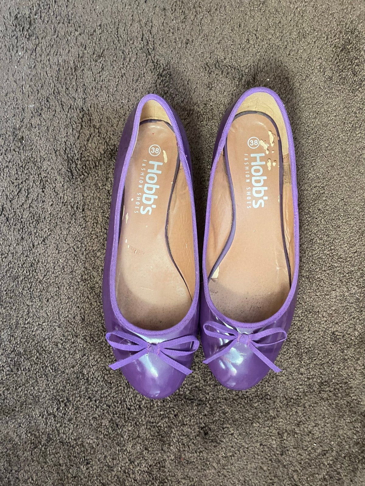 Ballerina's paars lak, Ophalen of Verzenden, Gedragen, Overige kleuren, Ballerina's