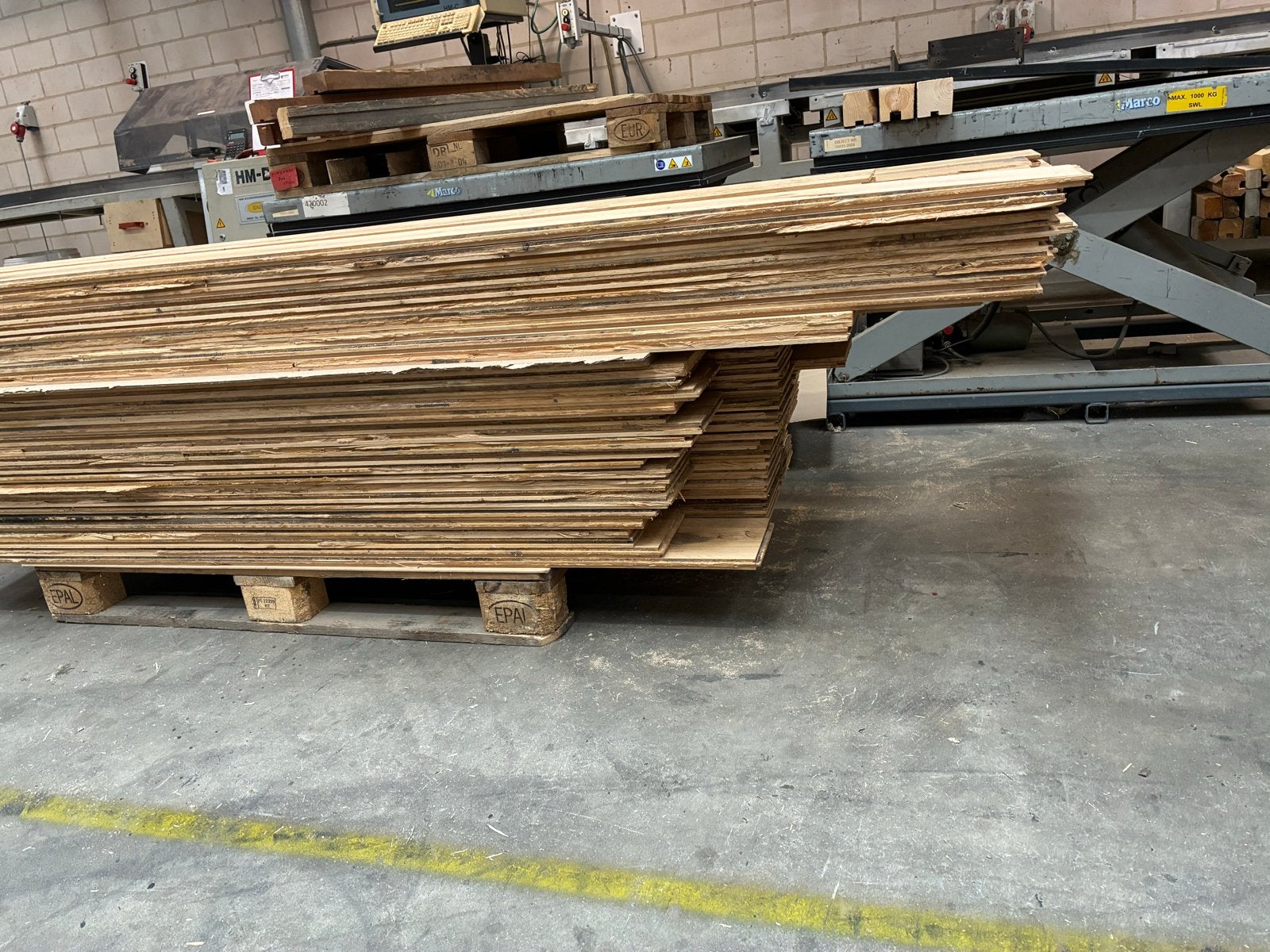 Eiken vloerdelen. Verkocht., Ophalen, Gebruikt, Vloerdelen of -planken, 10 m² of meer