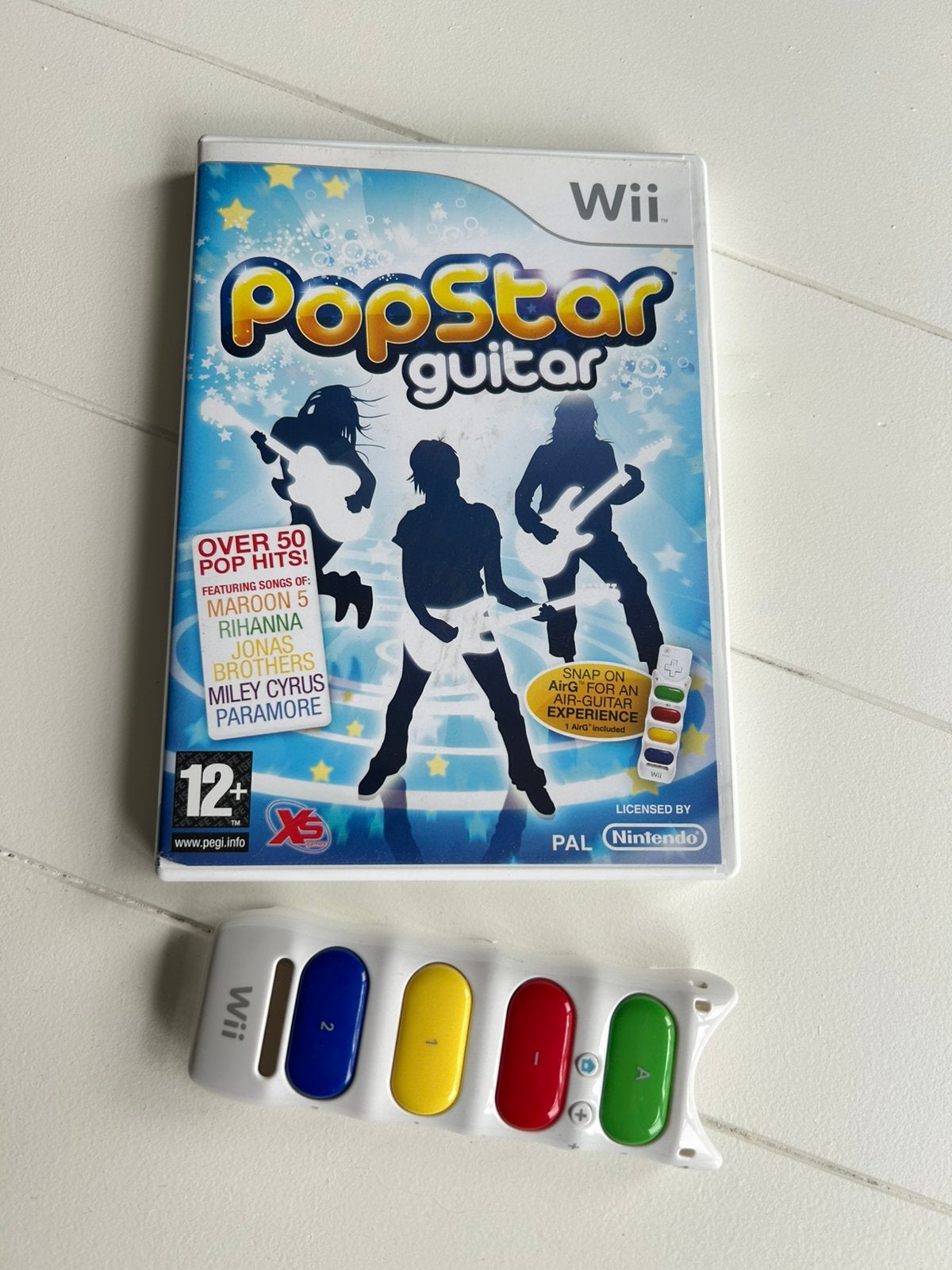 Wii spel Popstar guitar, Ophalen, Muziek, 1 speler, Zo goed als nieuw