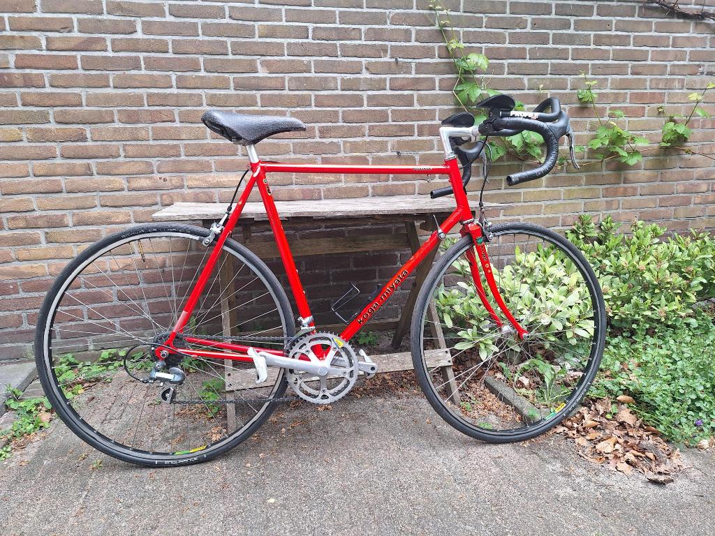 Originele rode vintage stalen Koga Miyata prologue, Fietsen en Brommers, Ophalen, 28 inch, Gebruikt, Velgrem