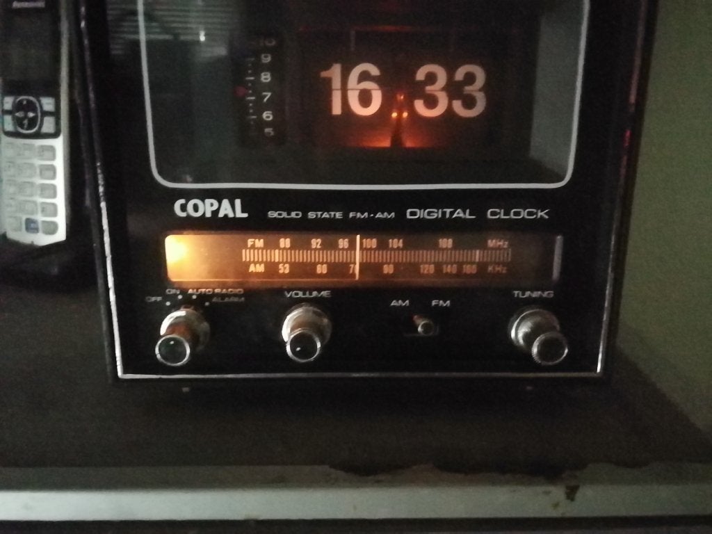 flip klokradio Copal RD-300, Ophalen
