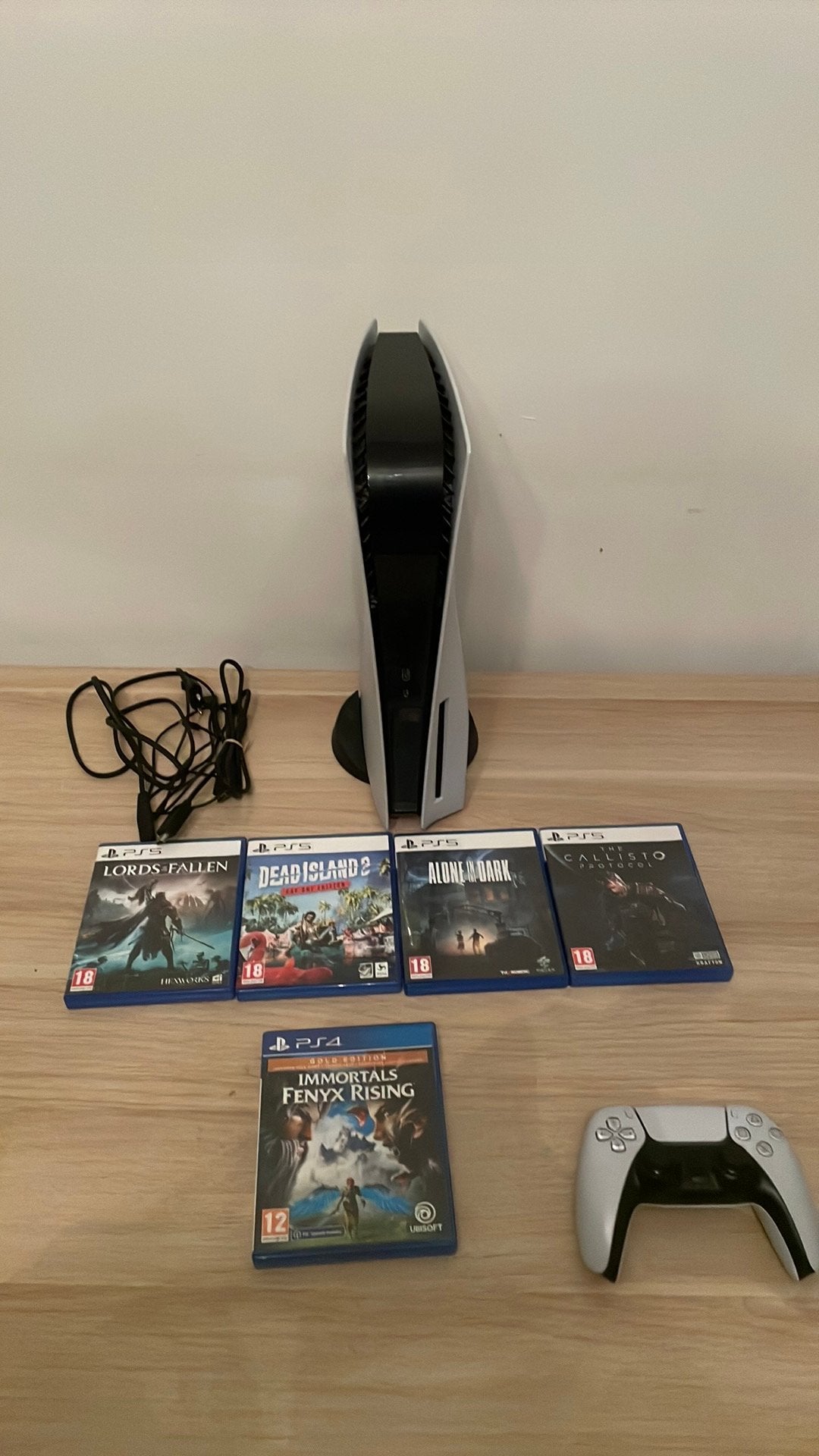 PlayStation 5 met disc met games, Spelcomputers en Games, Spelcomputers | Sony PlayStation 5, Ophalen, Zo goed als nieuw, Playstation 5