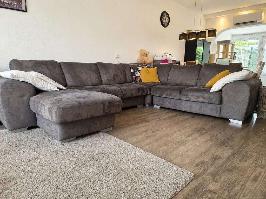 Hoekbank xxl. MAG WEG VOOR EEN LEUK PRIJSJE!!, Huis en Inrichting, Ophalen, Gebruikt, Stof