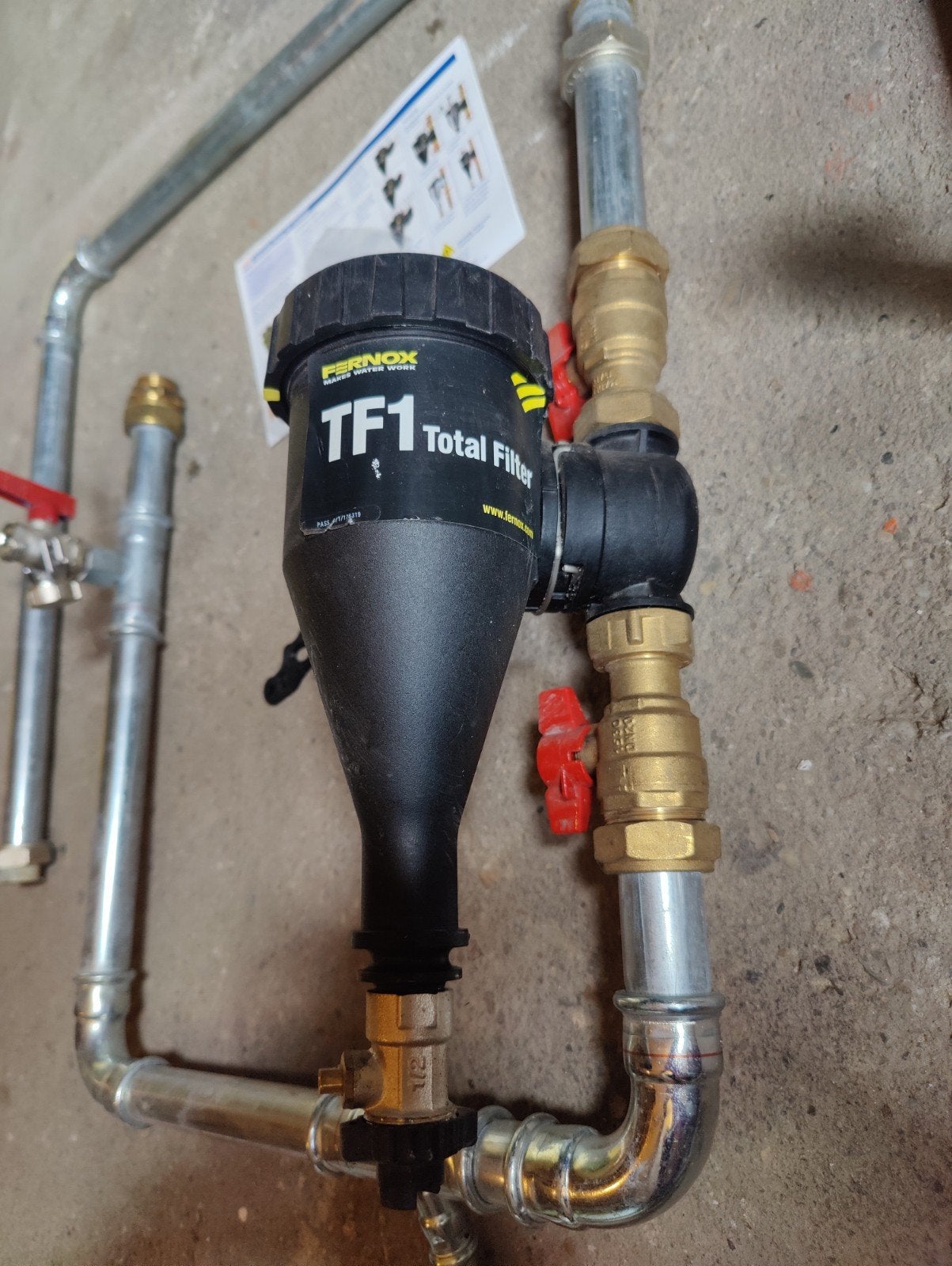 Fernox TF1 Total Filter met leidingwerk, Doe-het-zelf en Verbouw, Ophalen, Nieuw, Overige typen
