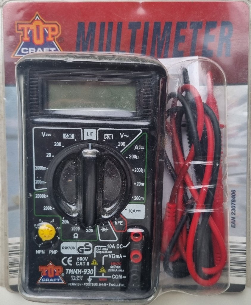 Digitale universeelmeter, Doe-het-zelf en Verbouw, Ophalen of Verzenden, Nieuw