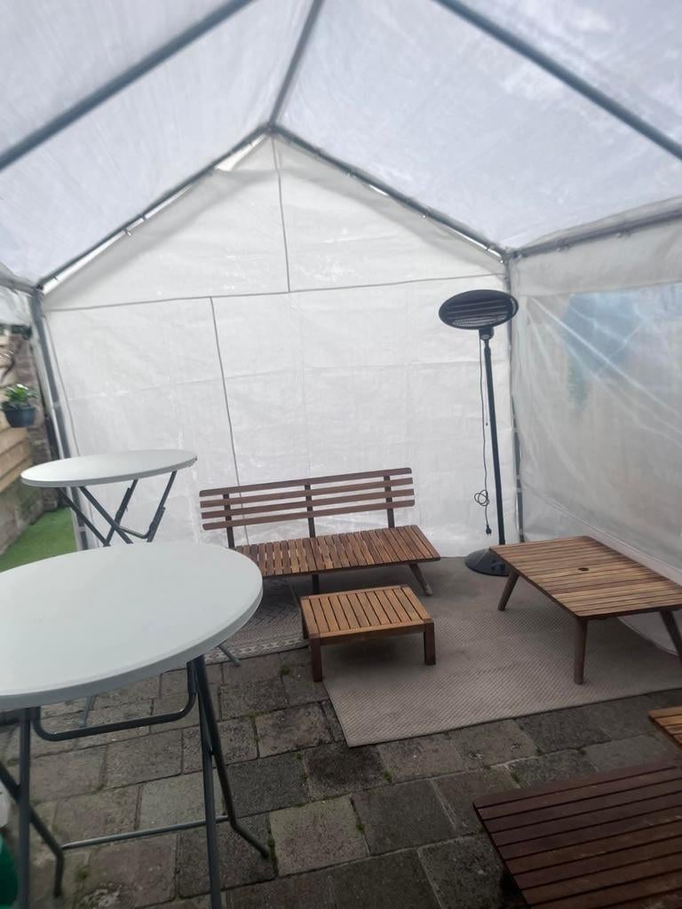 Partytent 3x4 te huur, Ophalen of Verzenden, Minder dan 5 meter