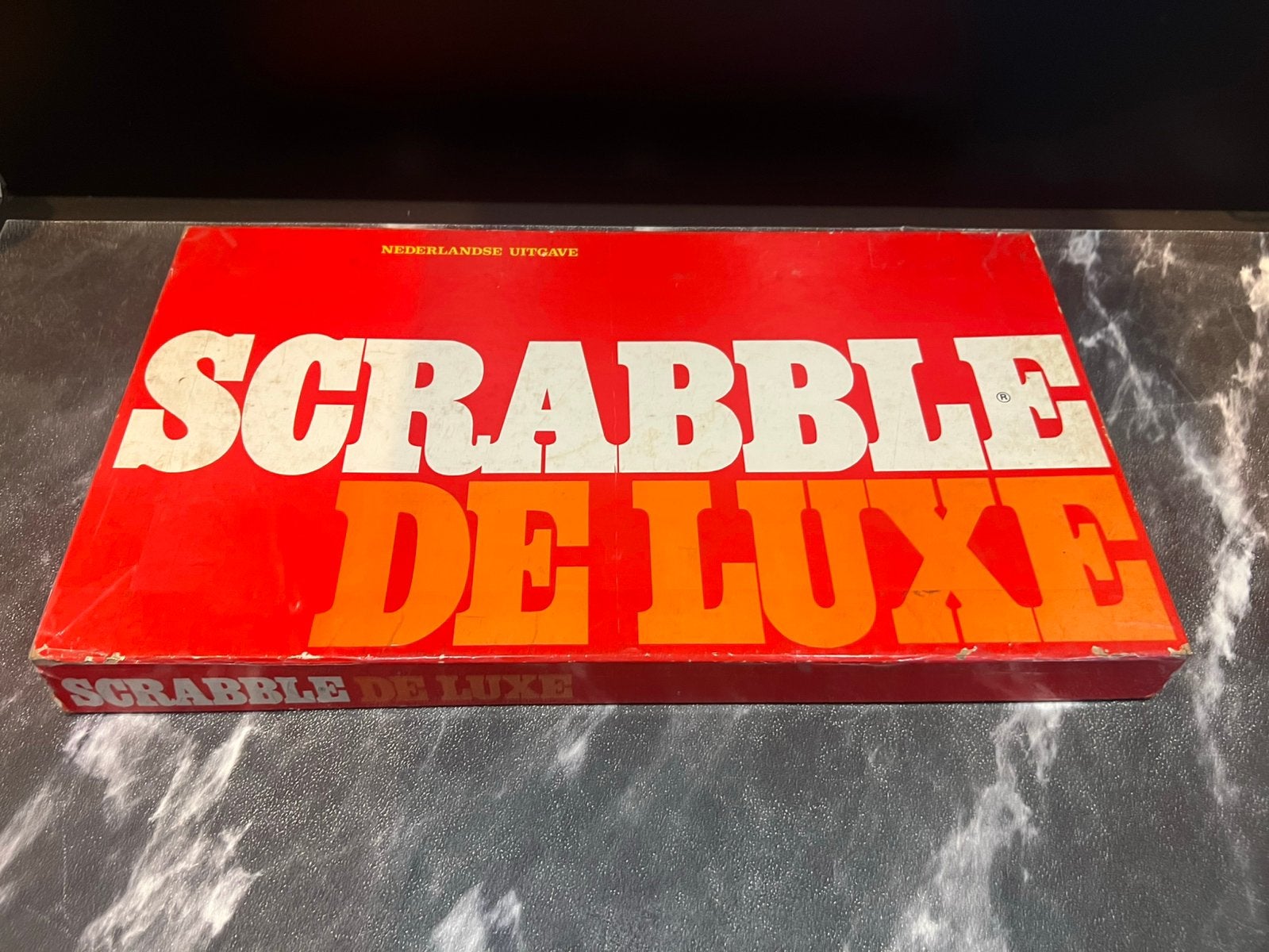 Scrabble Deluxe, Ophalen of Verzenden, Zo goed als nieuw