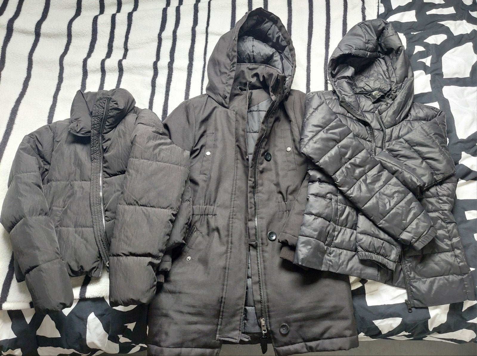 3 Zwarte winterjassen van Only maat s, Kleding | Dames, Jassen | Winter, Ophalen, Zo goed als nieuw, Zwart