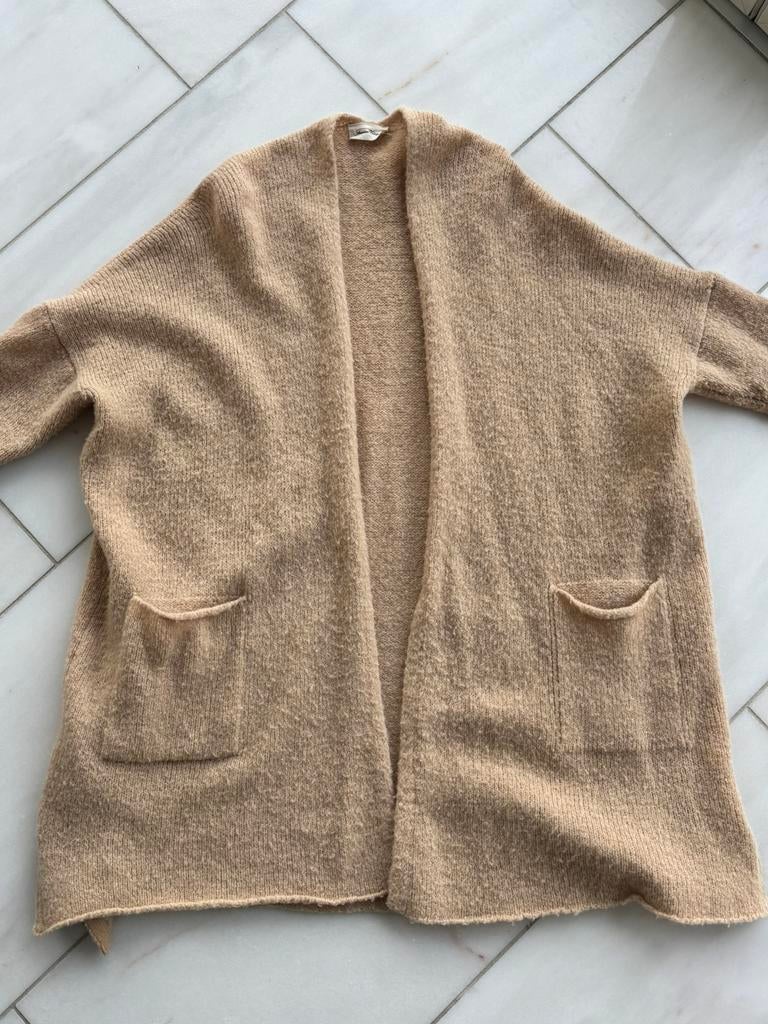 American vintage vest wol/mohair, Ophalen of Verzenden, Gedragen, Beige