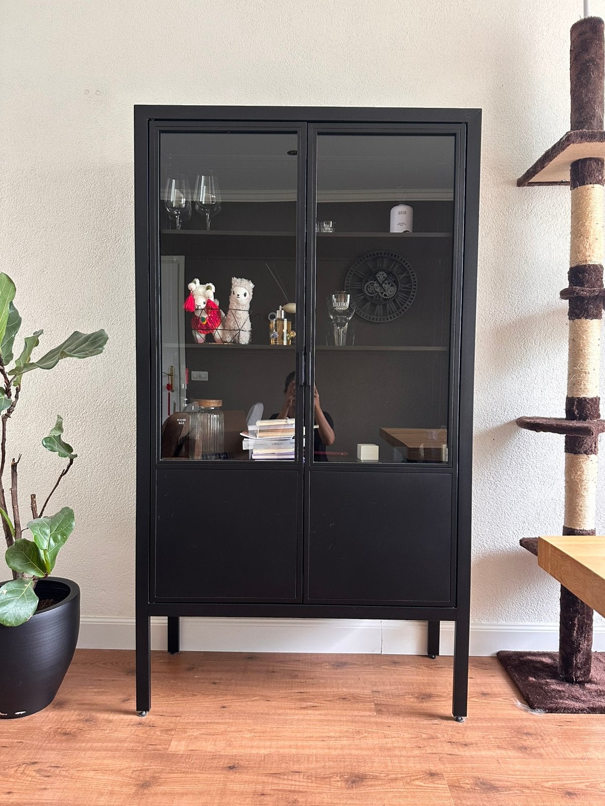 Wehkamp Home Vitrinekast 180x100x40 - Zeer goede staat, Ophalen, 50 tot 100 cm, Zo goed als nieuw, 150 tot 200 cm