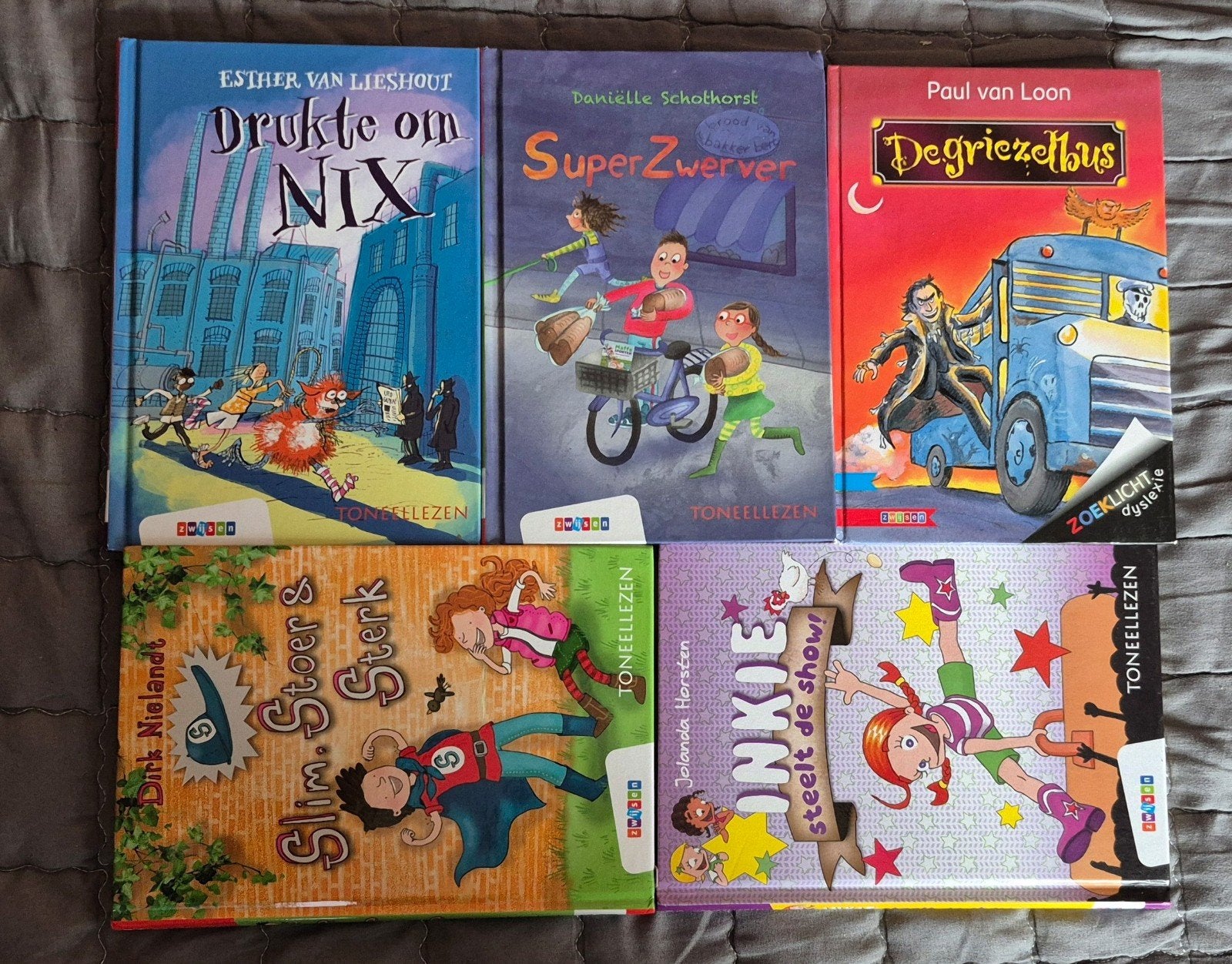 5 kinderboeken: Toneellezen, Dyslexie, ZwijsenG, Boeken, Ophalen of Verzenden, Zo goed als nieuw, Fictie