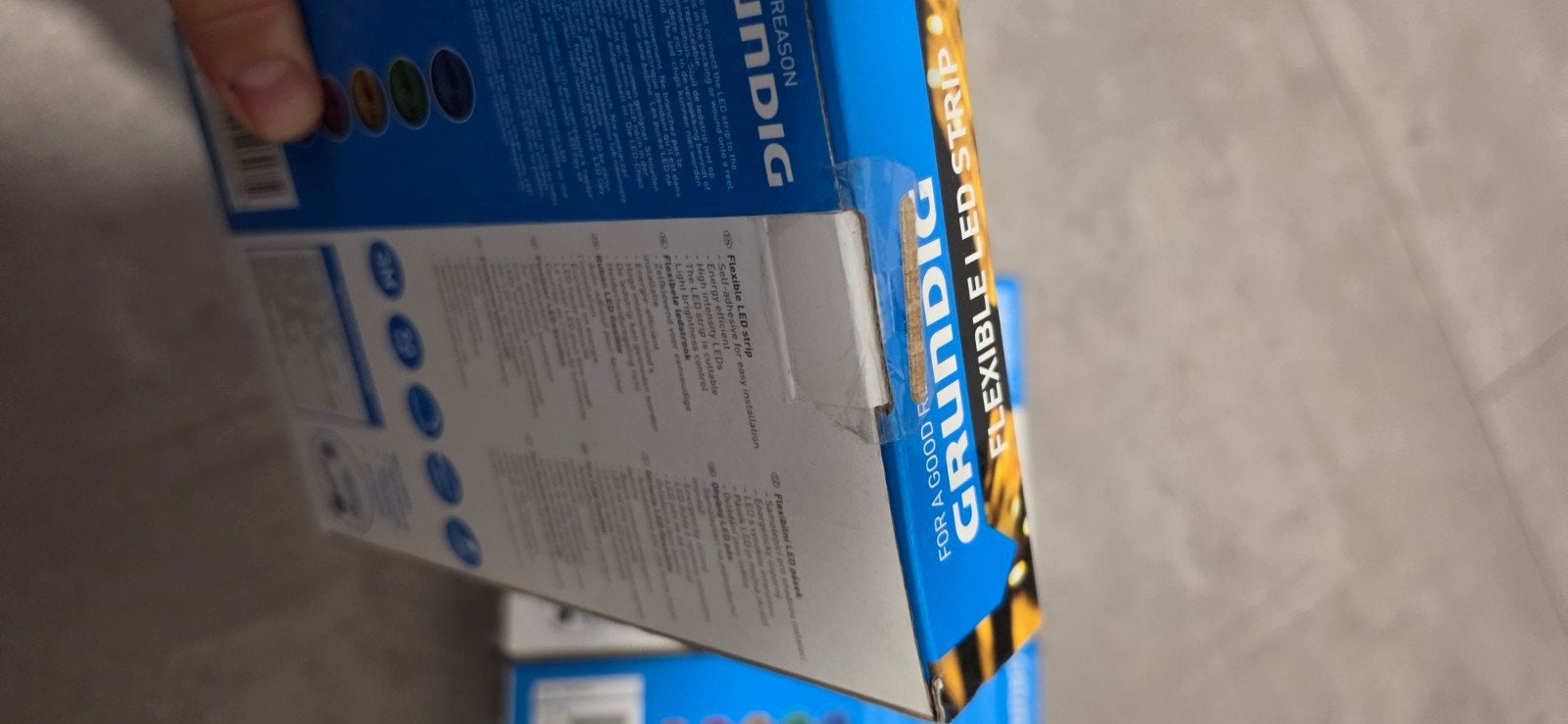 3x Grundig Flexible LED Strips 3m RGB met afstandsbediening, Ophalen, Meerkleurig, Nieuw, Grundig