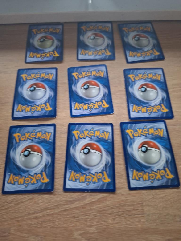 Oude en glimmende Pokémon kaarten - Machoke, Electabuzz, Ophalen of Verzenden, Gebruikt, Meerdere kaarten, Foil