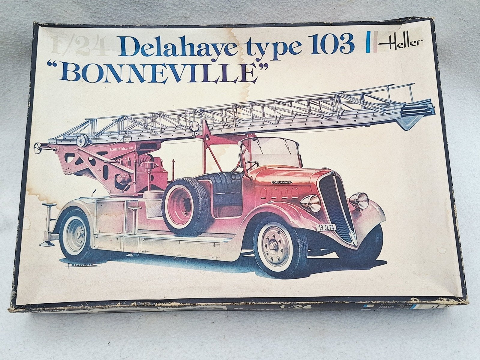 Heller Delahaye Type 103 "Bonneville" 1/24 lege doos, Hobby en Vrije tijd, Modelbouw | Auto's en Voertuigen, Gebruikt, Auto, 1:32 tot 1:50