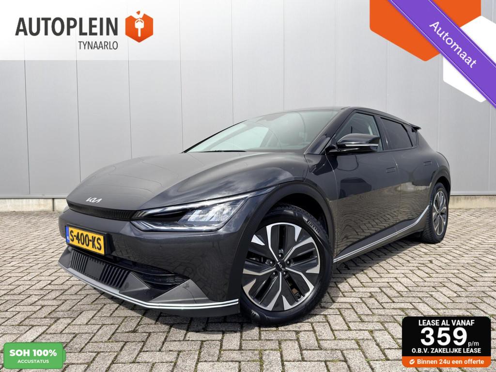 Kia EV6 Air 58 kWh 1e eig|Dealer OH|100% SOH|Trekhaak|NL Aut, Automaat, Gebruikt, 750 kg, Met garantie (alle)