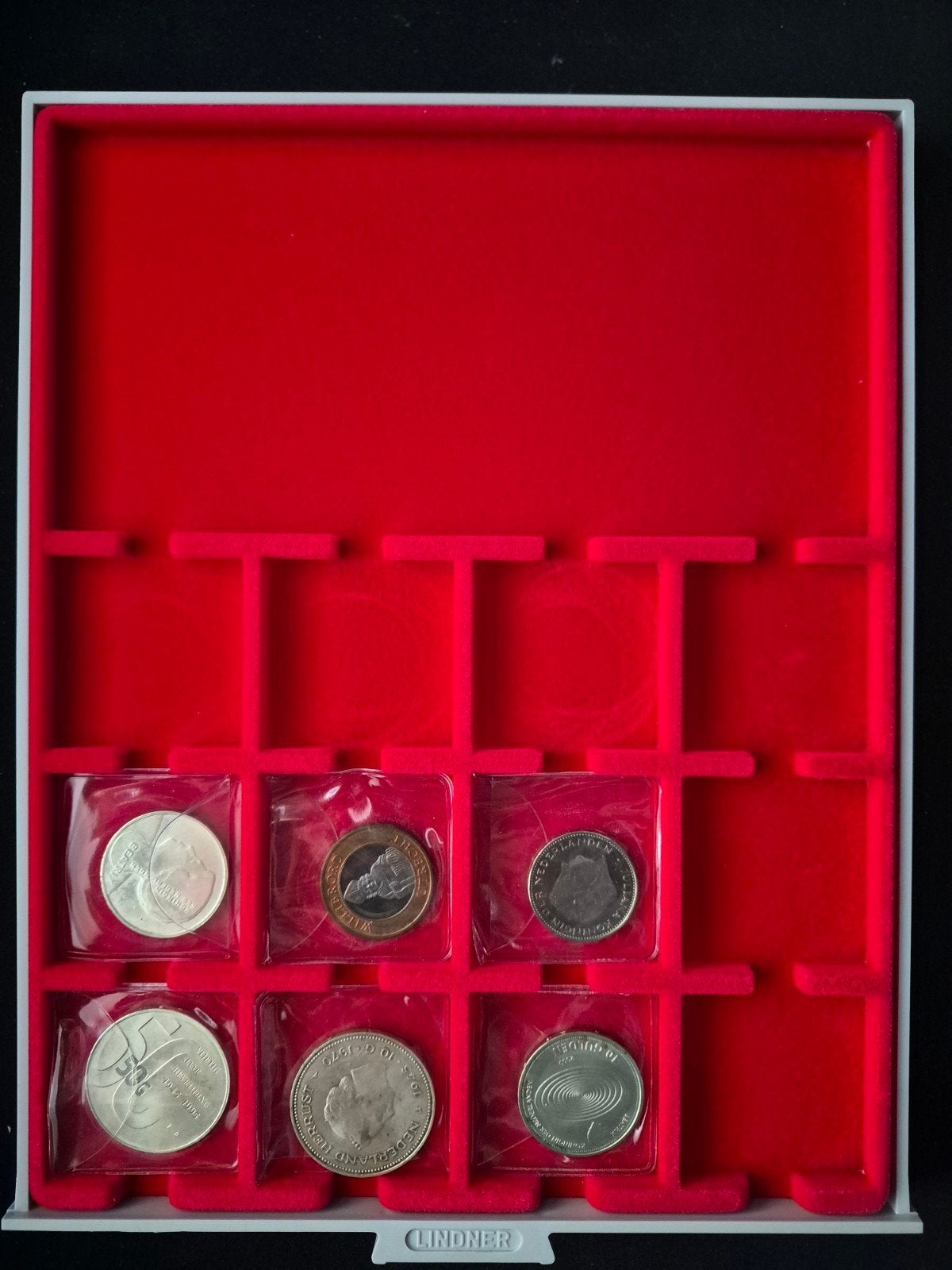 Lindner Muntenbox - Ideaal voor uw muntencollectie, Ophalen of Verzenden, Verzamelmap