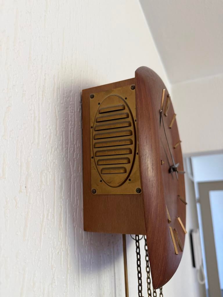 Vintage Junghans Wandklok - Mid-Century Design, Ophalen of Verzenden